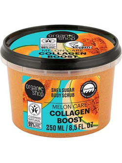 Natura Siberica Organic Shop Melon Care Collagen Boost Scrub Σώματος 250ml