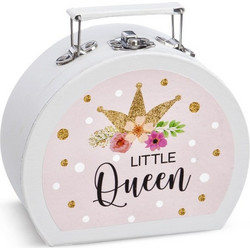 Parisis Μπομπονιέρα Βάπτισης Βαλιτσάκι Little Queen από Χαρτί ΒΛ243