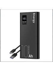 Obal:Me EnergyPulse Power Bank 10000mAh 22.5W με Θύρα USB-A & Θύρα USB-C Black