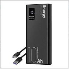Obal:Me EnergyPulse Power Bank 10000mAh 22.5W με Θύρα USB-A & Θύρα USB-C Black