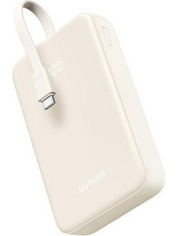 Ugreen PB505 Power Bank 20000mAh 22.5W με Θύρα USB-A & Θύρα USB-C Quick Charge 3.0 & Power Delivery White