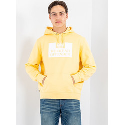 Weekend Offender Ανδρικό Φούτερ με Κουκούλα & Τσέπες Κίτρινο HDAW21-08
