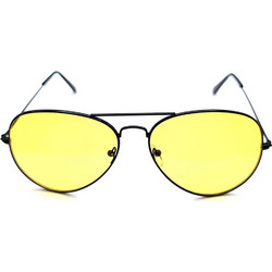 Aviator PL5422 Ανδρικά Γυαλιά Ηλίου Aviator Μεταλλικά Μαύρα με Πράσινο Φακό