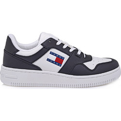 Tommy Jeans Γυναικεία Sneakers Λευκά Μαύρα EN0EN02505-0GS