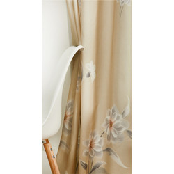 WhiteEgg Κουρτίνα Παραθύρου Floral με Τρουκς 270x280 K0155-2