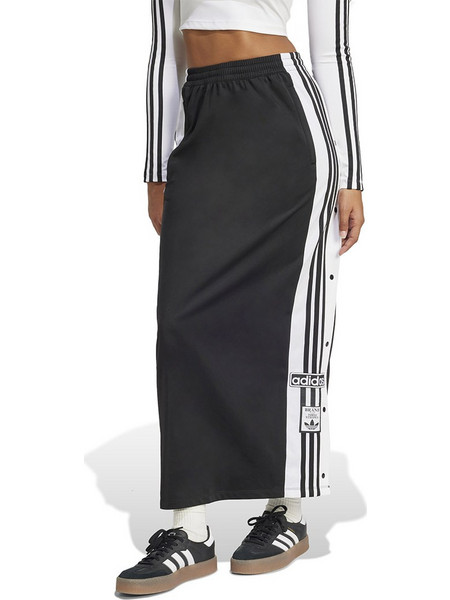 Adidas Originals Adicolor Adibreak Μακριά Φούστα Υφασμάτινη Ψηλόμεση Pencil Μαύρη JD0923