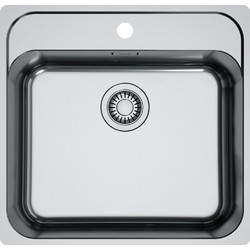 Franke Smart SRX 210-50 Filotop Ισόπεδος Νεροχύτης Inox Σατινέ 53x51cm