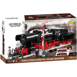 Cobi 6287 Historical Collection DR BR 52 Steam Locomotive & Railway Semaphore