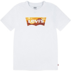 Levi's Παιδικό T-Shirt Κοντομάνικο Λευκό Πορτοκαλί 9EM295-W1T