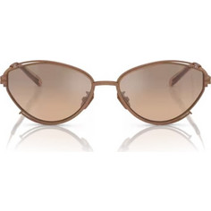 Tory Burch TY6103 33513D Γυναικεία Γυαλιά Ηλίου Cat Eye Μεταλλικά Καφέ με Καφέ Φακό