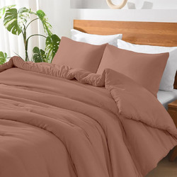 Lino Home Σεντόνι Μονό 170x260 Basico Pudra