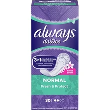 Always Dailies Fresh & Protect Normal Σερβιετάκια για Ελαφριά Ροή 2 ...