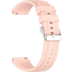 Techsuit Watchband W075 Λουράκι Σιλικόνης Pink (Universal 18mm)