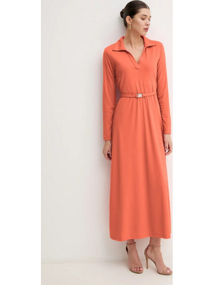 DKNY Midi Καθημερινό Φόρεμα Πορτοκαλί DD5J1H52-00P6