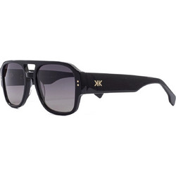 Invu INKT22502 A Ανδρικά Γυαλιά Ηλίου Aviator Κοκάλινα Μαύρα με Μαύρο Φακό