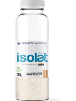 Scientiffic Nutrition Isolat 2.0 Cookies & Cream Πρωτεΐνη Ορού Γάλακτος Χωρίς Γλουτένη 30gr