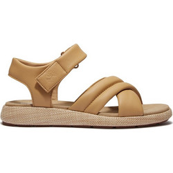 Timberland Belmar Waves Backstrap Δερμάτινα Γυναικεία Σανδάλια Μπεζ TB0A412YEN2