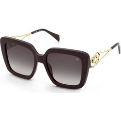 Blumarine SBM891-06YW Γυναικεία Γυαλιά Ηλίου Τετράγωνα Μαύρο Χρυσό με Μαύρο Degradee Φακό