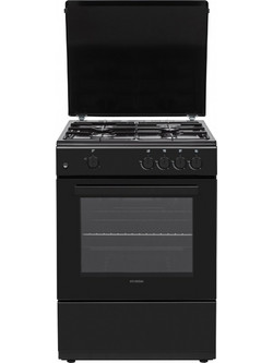Hyundai HCGC25V-72604G/BL Κουζίνα Αερίου 75lt με Εστίες Αερίου 60cm