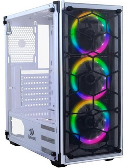 Redragon Wheeljack GC-606 White Gaming Midi Tower Κουτί Υπολογιστή RGB με Πλαϊνό Παράθυρο