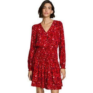Pepe Jeans Cecile Mini Καθημερινό Φόρεμα Μεταξωτό Κόκκινο PL953669-255 Pepe Jeans Cecile Mini Καθημερινό Φόρεμα Μεταξωτό Κόκκινο PL953669-255