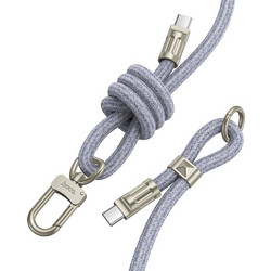Hoco GH7 Keychain USB-C to USB-C 60W 1.8m Blue 6942007631044