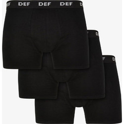 Def Ανδρικά Μποξεράκια Σετ 3Pack Μαύρα DFBX009-00007
