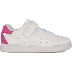 Geox Παιδικά Sneakers Λευκά Φούξια J36LRA000BCC0563