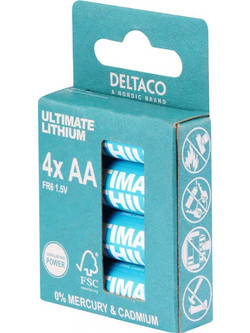 Deltaco Ultimate FSC AA 4τμχ