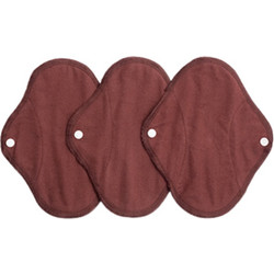 Imse Warm Brown Επαναχρησιμοποιούμενα Σερβιετάκια με Φτερά για Ελαφριά Ροή από Βαμβάκι 3τμχ