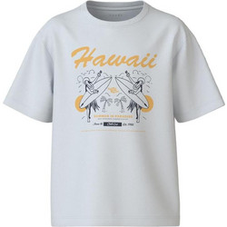 Name It Hawaii Παιδικό T-Shirt Κοντομάνικο Λευκό Πορτοκαλί 13234714