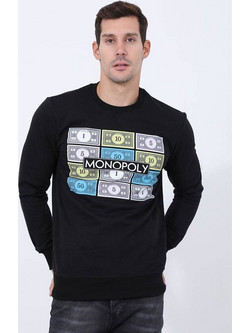 Attitude Monopoly Ανδρικό Φούτερ Μαύρο 84107