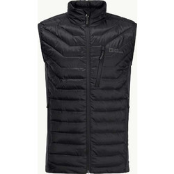Jack Wolfskin Αμάνικο Ανδρικό Μπουφάν Puffer Μαύρο 1206872-6000