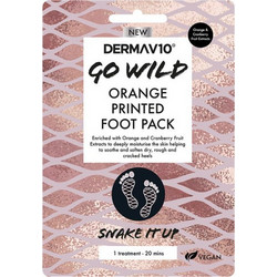 Derma V10 Go Wild Snake It Up Ενυδατική Μάσκα Ποδιών