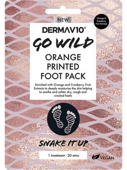 Derma V10 Go Wild Snake It Up Ενυδατική Μάσκα Ποδιών
