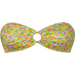 Rock Club Bikini Top Strapless Floral Πράσινο BP-2452