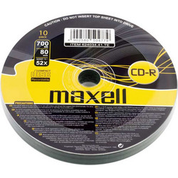 Maxell 624034-41-TE Εγγράψιμα CD-R 52x 700MB 10τμχ