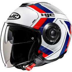 HJC i40N Velu MC21 Blue Transparent Red Κράνος Μηχανής Jet 1250gr