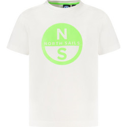 North Sails Παιδικό T-Shirt Κοντομάνικο Λευκό Πράσινο 795210000-BI0101