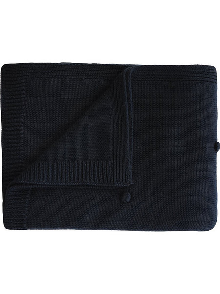 Mushie Κουβέρτα Αγκαλιάς Πλεκτή 80x100 Navy Μπλε 2180337