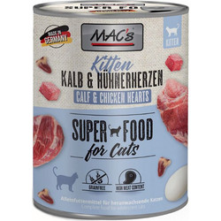 MAC's Kitten Grain Free with Calf & Chicken Hearts 800gr