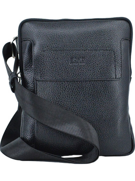 Leather 100 Δερμάτινη Ανδρική Τσάντα Ώμου / Χιαστί Μαύρη 60-BAG-1397-281