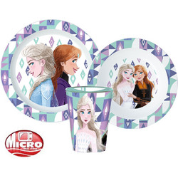 Stor Frozen Παιδικό Σετ Φαγητού White/Purple 3τμχ