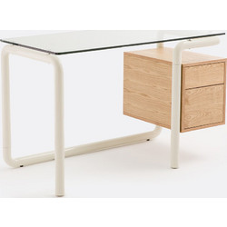 La Redoute Tolora Γραφείο Μεταλλικό 122x62x76.5cm GOZ900