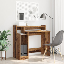 vidaXL Γραφείο Ξύλινο με Βιβλιοθήκη 97x45x90cm 875240