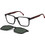 Carrera CA8069CS BLXUC Ανδρικός Σκελετός Γυαλιών Οράσεως με Clip-On Κοκάλινος Μαύρος