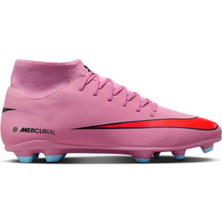 Nike Superfly 10 Club FG/MG FQ8314-600 Ποδοσφαιρικά Παπούτσια με Τάπες και Καλτσάκι Ροζ
