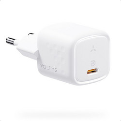 Voltme Revo 30 Mini C Φορτιστής χωρίς Καλώδιο με Θύρα USB-C 30W Quick Charge 3.0 & Power Delivery White