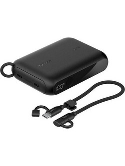 Belkin BoostCharge Power Bank 10000mAh 20W με 2 Θύρες USB-C Power Delivery Black