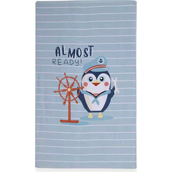 Nef-Nef Penguin Παιδική Πετσέτα Θαλάσσης Γαλάζια 70x120cm 037734